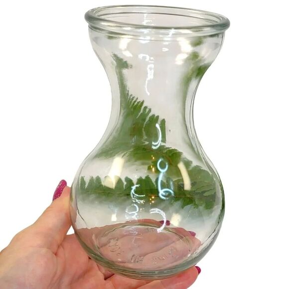 Vintage Vase Thick Glass bulb round - Picture 5 of 9